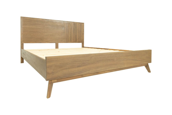 Modrest Claire Eastern King Contemporary Walnut Bed Model VGWDWIN-USQB-BED-EK