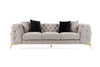 Divani Casa Clarice Transitional Light Beige Velvet Sofa Model VGAH-SF1013-3-BGE