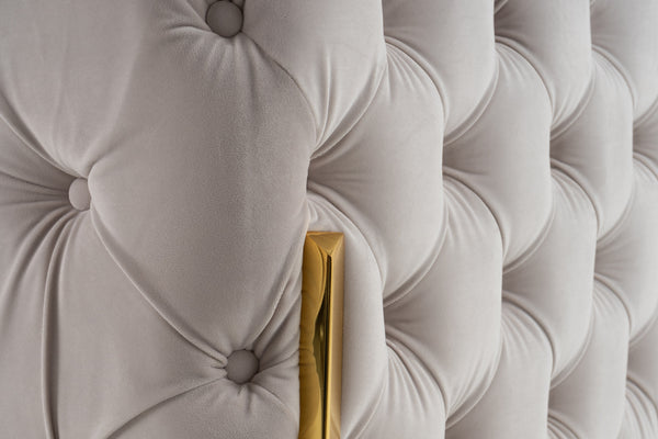 Divani Casa Clarice Transitional Light Beige Velvet Chair Model VGAH-SF1013-1-BGE