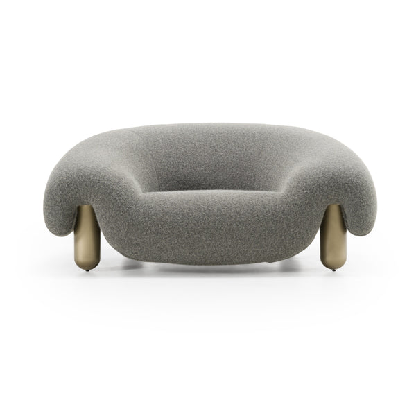 Divani Casa Clarity Contemporary Grey Fabric Accent Chair Model VGFA-SF2002