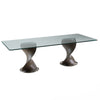 Modrest Cleveland Contemporary Glass And Grey Ash Dining Table Model VGCS-DT-16152-GRY