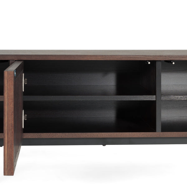 Modrest Clifton Modern Smoked Ash Tall Tv Stand Model VGDW-DW3010-SMK