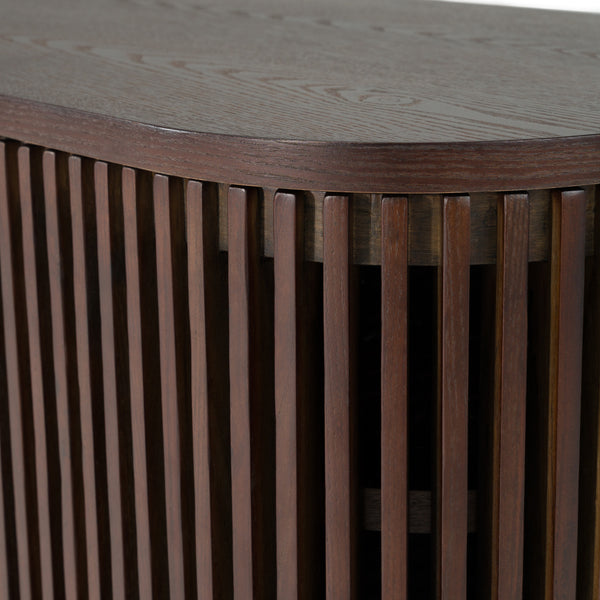 Clifton Modern Smoked Ash Tall TV Stand