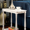 Furniture of America Deering White Transitional Side Table Model CM-AC222