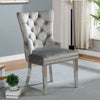 Furniture of America Jewett Gray Contemporary Wingback Chair (2/Ctn) Model CM-AC261GY-2PK