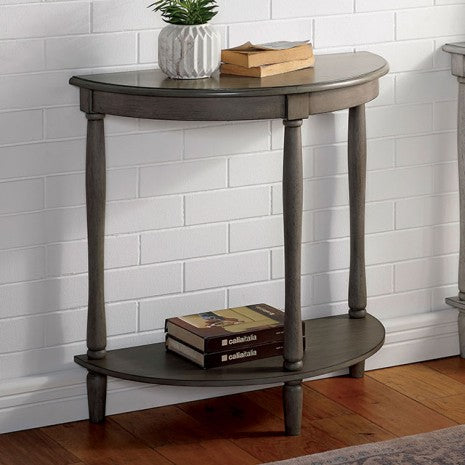 Furniture of America Menton Antique Gray Transitional Side Table Model CM-AC362GY