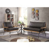 Furniture of America Santiago Dark Gray Rustic Love Seat Model CM6077GY-LV