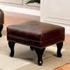 Furniture of America Vaugh Rustic Brown Traditional Ottoman Model CM-AC6801BR-OT