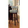 Furniture of America Shirley Dark Oak/Gray Transitional 30" Bar Stool (2/Box) Model CM-BR6251GY-29-2PK