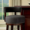 Furniture of America Lynsey Dark Oak/Gray Transitional 30" Bar Stool (2/Box) Model CM-BR6252GY-29-2PK