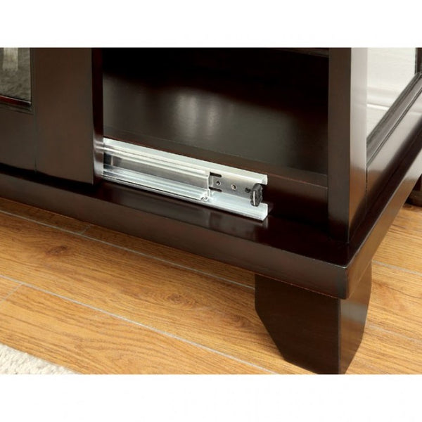 Furniture of America Ludden Dark Walnut Contemporary Curio Model CM-CR135