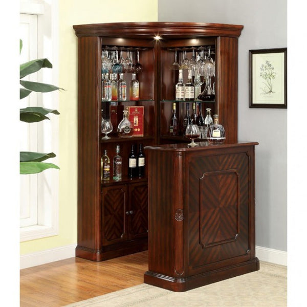 Furniture of America Voltaire Dark Cherry Traditional Standing Bar Table Model CM-CR142BT