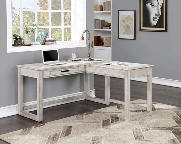 Furniture of America Galarga Antique White Transitional Desk Model CM-DK418WH