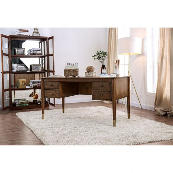 Furniture of America Reliance Antique Oak Transitional Desk Model CM-DK5056