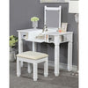 Furniture of America Jaylynn White Transitional Vanity Set Model CM-DK5235