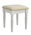 Furniture of America Athy White Transitional Vanity W/ Stool Model CM-DK6848WH