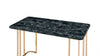 Furniture of America Delphine Gold/Black Contemporary Desk Model CM-DK919BK