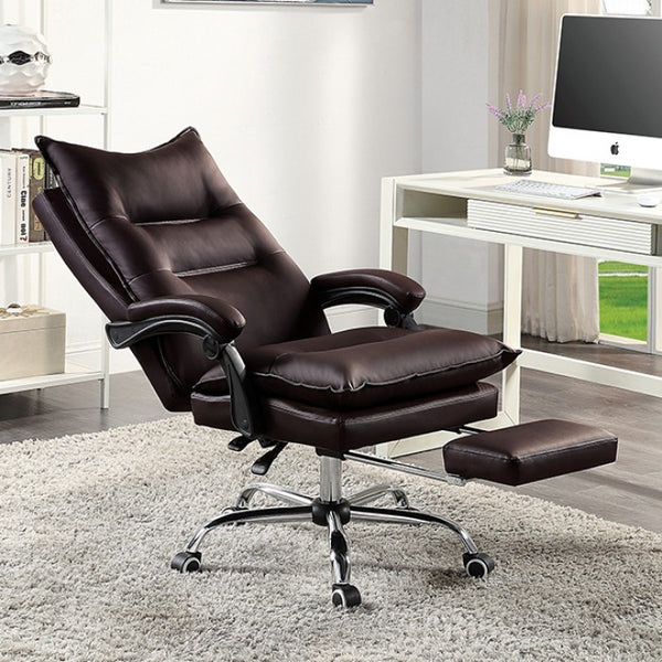 Furniture of America Perce Brown Contemporary Office Chair Model CM-FC668BR