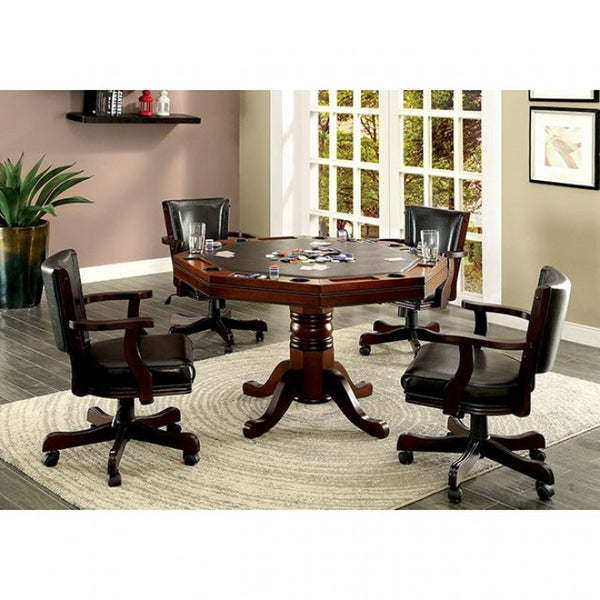 Furniture of America Rowan Cherry Transitional Game Table Model CM-GM339T-TABLE