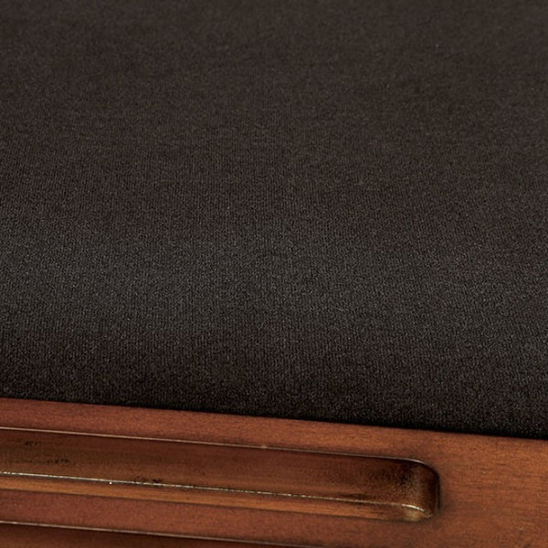 Furniture of America Melina Brown Cherry/Black Transitional Arm Chair (2/Box) Model CM-GM367CH-AC-2PK