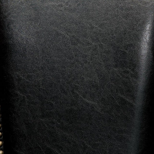 Furniture of America Melina Brown Cherry/Black Transitional Arm Chair (2/Box) Model CM-GM367CH-AC-2PK