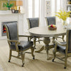 Furniture of America Melina Gray Transitional Game Table Model CM-GM367GY-T-TABLE