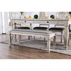 Furniture of America Georgia Antique White/Gray Transitional Bench Model CM3089BN