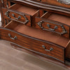 Furniture of America Normandy Brown Cherry Traditional Hutch & Buffet Model CM3145HB-SET