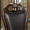 Furniture of America Lombardy Walnut/Dark Brown Traditional Side Chair (2/Box) Model CM3146SC-2PK