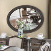 Furniture of America Arcadia Rustic Natural Tone Rustic Oval Mirror Model CM3150MO