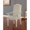 Furniture of America Arcadia Antique White Rustic Arm Chair Model CM3150WH-AC-2PK