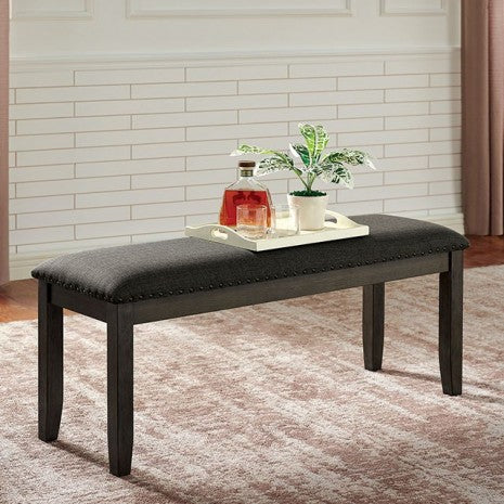 Furniture of America Cilgerran Gray/Dark Gray Transitional Bench Model CM3153GY-BN
