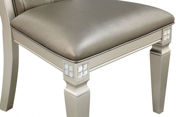 Furniture of America Adelina Champagne/Warm Gray Transitional Side Chair (2/Box) Model CM3158SC-2PK