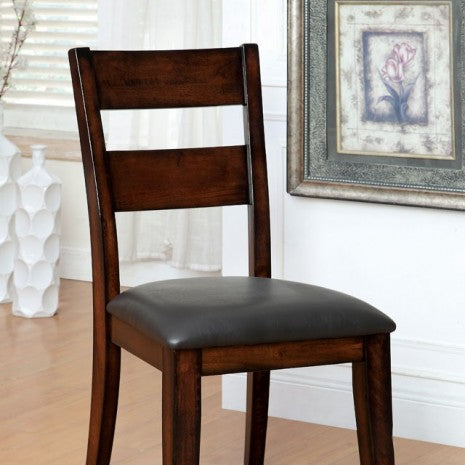 Furniture of America Dickinson Dark Cherry Transitional Side Chair (2/Box) Model CM3187SC-2PK