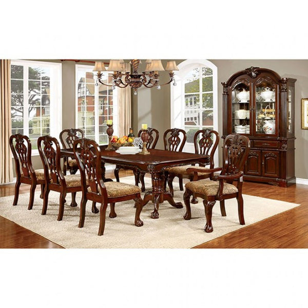 Furniture of America Elana Brown Cherry Traditional Hutch & Buffet Model CM3212HB-SET