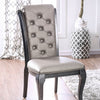 Furniture of America Amina Gray Transitional Side Chair (2/Ctn) Model CM3219GY-SC-2PK