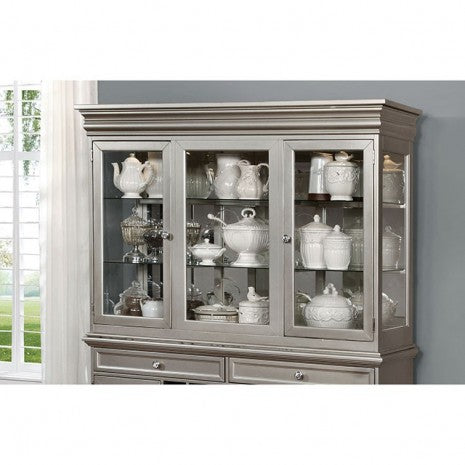 Furniture of America Amina Champagne Transitional Hutch Model CM3219H