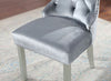 Furniture of America Adalia Silver/Dark Gray Glam Chair (2/Ctn) Model CM3241GY-SC-2PK