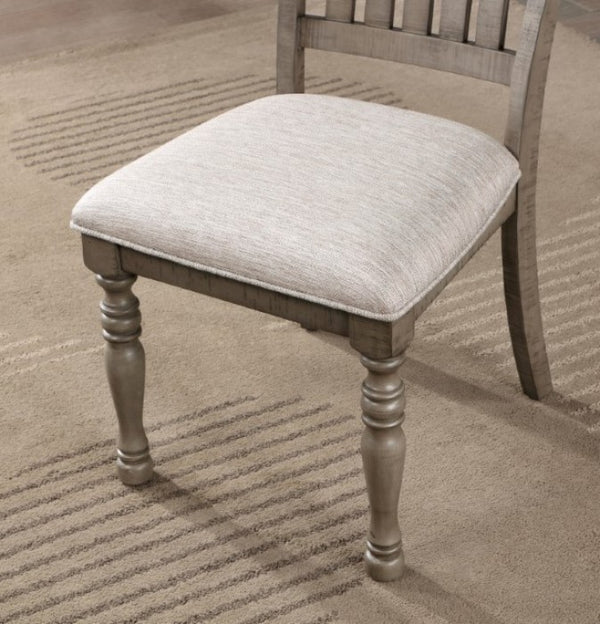 Furniture of America Newcastle Antique Gray/Gray Transitional Side Chair Model CM3254GY-SC-2PK