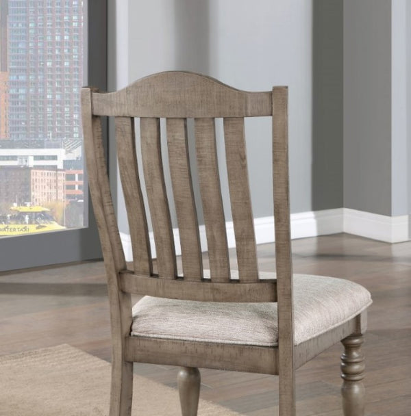 Furniture of America Newcastle Antique Gray/Gray Transitional Side Chair Model CM3254GY-SC-2PK