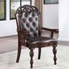 Furniture of America Nouvelle Brown Cherry/Espresso Traditional Arm Chair Model CM3256CH-AC-2PK