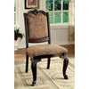 Furniture of America Bellagio Brown Cherry/Brown Traditional Side Chair (2/Box) Model CM3319F-SC-2PK