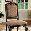 Furniture of America Bellagio Brown Cherry/Brown Traditional Side Chair (2/Box) Model CM3319F-SC-2PK