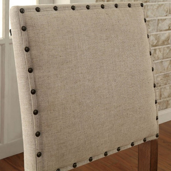 Furniture of America Sania Rustic Oak Rustic Bar Chair (2/Box) Model CM3324BC-2PK