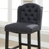 Furniture of America Sania Antique Black/Gray Rustic Bar Chair (2/Box) Model CM3324BK-GY-BCW-2PK