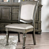 Furniture of America Alpena Gray/Silver Transitional Side Chair (2/Ctn) Model CM3350GY-SC-2PK