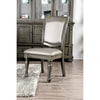 Furniture of America Alpena Gray/Silver Transitional Side Chair (2/Ctn) Model CM3350GY-SC-2PK