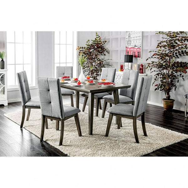 Furniture of America Abelone Gray/Light Gray Rustic Side Chair (2/Box) Model CM3354GY-SC-2PK-VN