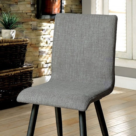 Furniture of America Vilhelm Gray Mid-Century Modern Side Chair (2/Box) Model CM3360SC-2PK