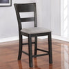 Furniture of America Sania Antique Black Rustic Counter Ht. Side Chair (2/Ctn) Model CM3445PC-2PK